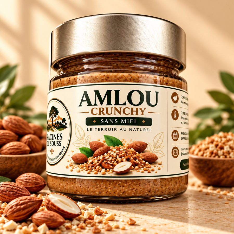 Pot d’Amlou Crunchy sans miel